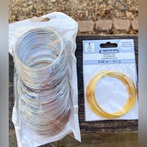Memory Wire for Jewelry Making Beading Cuff Bracelet Jewelry Craft Supplies NWT